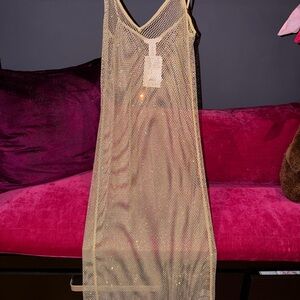 H&M Gold Mesh Dress